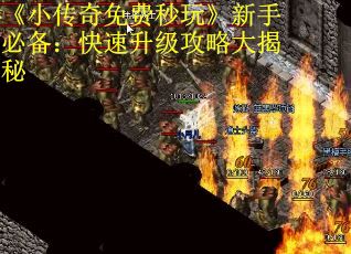 《小传奇免费秒玩》新手必备：快速升级攻略大揭秘